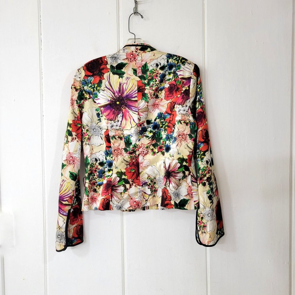 JS Collections Silk Floral Jacket - Picture 3 of 7